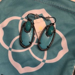Custom Kendra Scott Earrings in gunmetal